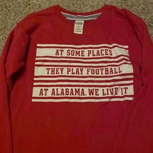 Womens Pink VS Roll Tide sweatshirt Red XS